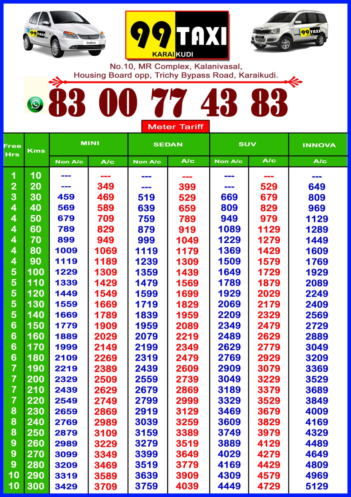 call taxi tariff Image